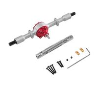 MGHGFYTAS Compatible With LDRC For Pajero LD1297 LD1279 RC Car Upgrade Replacement Parts Accessories Metal Rear Axle Metal Drive Shaft RC Car Accessories(Silver)