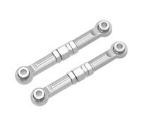 MGHGFYTAS Compatible With MJX 16207 16208 16209 16210 1/14 RC Car Upgrade Parts Metal Front Steering Rod Steering Links Tie Rod RC Car Accessories(Silver)