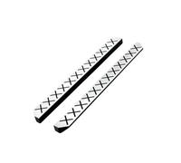 MGHGFYTAS Compatible With MJX For Hyper Go H12Y 1/12 Remote Control Crawler Car Upgrade Parts Accessories Aluminum Alloy For Rock Side Pedal RC Car Accessories(Black)