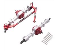 MGHGFYTAS Compatible With MN D90 D91 D96 D99S MN90 MN96 MN99 For MN99S 1/12 RC Car Upgrade Modification Parts Front Rear Complete Axle RC car front rear axle(Silver)