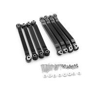 MGHGFYTAS Compatible With MN D90 D96 For MN98 For MN99S MN45 RC Car Upgrades Parts Accessories Metal For Chassis Link Rod Pull Tie RC Car Accessories(Black)