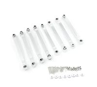 MGHGFYTAS Compatible With MN D90 D96 For MN98 For MN99S MN45 RC Car Upgrades Parts Accessories Metal For Chassis Link Rod Pull Tie RC Car Accessories(Silver)