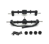 MGHGFYTAS Compatible With MN168 1/12 RC Car Upgrade Parts Replacement Accessories Metal Front Rear Portal Axle 12mm Wheel Hex Connector RC car front rear axle(Black)