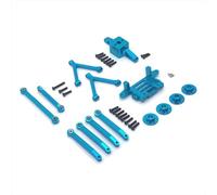 MGHGFYTAS Compatible With SG-2801 1/28 4WD RC Car Modification Replacement Parts Metal Adapter Tie Rod Motor Base Servo Base Set RC Car Accessories(Blue)