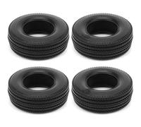 MGHGFYTAS Compatible With Tamiya 1/14 RC Semi Tractor Truck Tipper For MAN For King For Hauler For ACTROS Parts 4pcs 25mm Hard Rubber Tires Rc car wheels rims tires