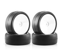 MGHGFYTAS Compatible With Tamiya For TT01 For TT02 XV01 TA06 PTG-2 For HSP For HPI 1/10 RC On Road Cars Parts Hot Melt Tires Wheel Tyre Rc car wheels rims tires
