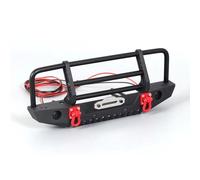 MGHGFYTAS Compatible With Trax For Trx4 For Defender For Axial For SCX10 90046 90047 1/10 RC Crawler Car Parts Metal Front Bumper With Light RC Car Bumper