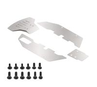 MGHGFYTAS Compatible With Traxxas For Slash 2WD 1/10 RC Car Upgrade Parts Accessories Stainless Steel Front Rear For Chassis Protector RC Car Accessories