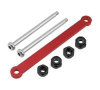 MGHGFYTAS Compatible With Traxxas For Slash 2WD 2532 2640 For Rustler For VXL 1/10 RC Cars Upgrade Parts 1set Metal Tie Bar Suspension Hinge Pins RC Car Accessories(Red)