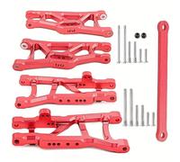 MGHGFYTAS Compatible With Traxxas For SLASH 2WD RC Car Upgrade Parts Accessories Front And Rear Arm Three-Piece Set #3631#2555 RC Car Accessories(Red)