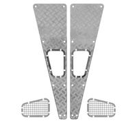 MGHGFYTAS Compatible With Traxxas For TRX4 For Land For Rover For Defender 1/10 RC For Model Car Upgrade Parts Metal Hood Skid Plate Set RC Car Accessories
