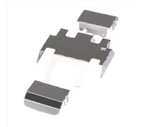 MGHGFYTAS Compatible With Traxxas For TRX4-M 1/18 RC Crawler Car Upgrade Parts 3PCS Stainless Steel For Chassis Axle Protector Skid Plate RC Car Accessories