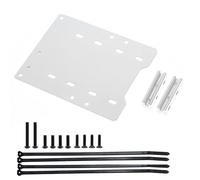 MGHGFYTAS Compatible With Traxxas For X-MAXX HOBBYWING Max5 Castle XLX2 RC Car Upgrade Parts CNC 7075-T6 Aluminum ESC Mounting Plate RC Car Accessories(Silver)