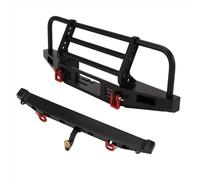 MGHGFYTAS Compatible With TRX-4 For Axial For SCX10 1/10 RC Crawler Upgrade Parts RC Car Metal Front Bumper With Light And Rear Bumper Rc Crawler Bumper