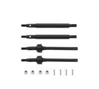 MGHGFYTAS Compatible With TRX-4M 1/18 Remote Control Crawler Car Upgrade Parts Modification Spare Metal Front Rear Drive Shaft CVD RC Car Accessories(Black)