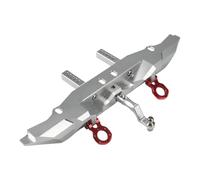 MGHGFYTAS Compatible With TRX4 1/10 RC Crawler Car Upgrade Modification Accessories Parts Rear Bumper With Trailer Hitch Tow Hook RC Car Bumper(Silver)