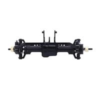 MGHGFYTAS Compatible With TRX4-M For Defender For Bronco 1/18 RC Crawler Car Upgrade Modification Parts CNC Front Rear Axle Complete Set RC car front rear axle(Black,Front)