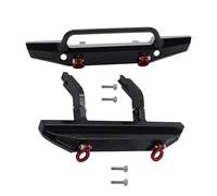 MGHGFYTAS Compatible With TRX4M 1/18 RC Crawler Car Upgrade Parts Metal Front Rear Bumper Replacement Accessories Rc Crawler Bumper