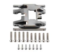 MGHGFYTAS Compatible With TRX4M 1/18 Remote Control Crawler Cars Upgrade Parts Accessories Brass Skid Plate Transmission Mount 4M-67 RC Car Accessories(Grey)