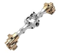 MGHGFYTAS Compatible With Wltoys 104006 104010 104020 104026 1/10 RC Car Upgrade Parts Accessories Front Rear Portal Axle Gear Housing RC car front rear axle(Silver,Rear)