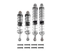 MGHGFYTAS Compatible With Wltoys 12428 12423 12427 12429 FY-03 1/12 RC Car Upgrade Parts Accessories 4pcs Metal Oil Shock Absorber Damper RC Car Shock Absorber(Silver)