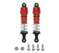 MGHGFYTAS Compatible With WLtoys 144001 1/14 RC Car For Buggy Parts Accessories 2Pcs Aluminum Alloy Shock Absorber Damper RC Car Shock Absorber(Red)