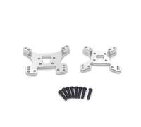 MGHGFYTAS Compatible With Wltoys 144001 144002 144010 124007 124017 124019 RC Car Upgrade Parts Accessories Metal Front Rear Shock Tower RC Car Accessories(Silver)
