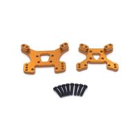 MGHGFYTAS Compatible With Wltoys 144001 144002 144010 124007 124017 124019 RC Car Upgrade Parts Accessories Metal Front Rear Shock Tower RC Car Accessories(Yellow)