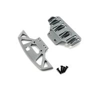 MGHGFYTAS Compatible With WLtoys 284010 284131 K989 K979 K969 P929 P939 1/28 RC Car Upgrade Parts Accessories Metal Front Rear Bumper RC Car Accessories(Grey)