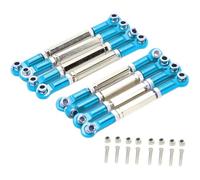 MGHGFYTAS Compatible With WPL C14 C24 C-14 C-24 For MN D90 D91 D45 D96 D99 For MN-90 For MN-91 For MN-45 RC Car Upgrade Parts Metal Pull Rod Tie RC Car Accessories(Blue)