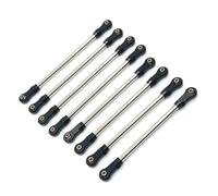 MGHGFYTAS Compatible With YIKONG YK4106 YK4107 1/10 RC Crawler Car Upgrade Parts Modification Accessories 8pcs Metal Pull Link Rod RC Car Accessories(Black)