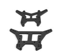 MGHGFYTAS For ARRMA For Outcast 6S 1/8 RC Front Rear Shock Towers | RC Car Accessories RC Car Parts Carbon Fiber Pattern Front Rear Shock Tower Kit Hop-Up