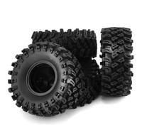 MGHGFYTAS RC Accessory Compatible With Axial For SCX10 For Wraith For Capra For RR10 For Trxs 1/10 RC Crawler Car 4pcs 135mm 2.2 Inch Rubber Tire Wheel Tyre