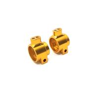 MGHGFYTAS RC Car Accessories Compatible With 104072 104001 104002 1/10 RC Car Upgrade Modification Replacement Parts Accessories Metal Rear Wheel Cup(Yellow)