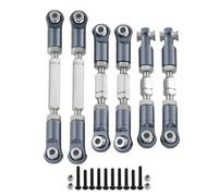MGHGFYTAS RC Car Accessories Compatible With Arrma For Mojave 4X4 4S For BLX 1/8 RC Car Upgrade Modification Parts Accessories Steering Link Rod Set(Grey)