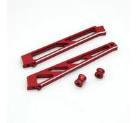MGHGFYTAS RC Car Accessories Compatible With ARRMA For MOJAVE 6S 1/7 RC Car Upgrade Accessories Parts Metal For Chassis Front And Rear Support(Red)