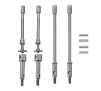 MGHGFYTAS RC Car Accessories Compatible With Axial For SCX24 For Gladiator C10 1/24 RC Crawler Car Upgrade Parts Accessories Metal Front Rear Axle Drive Shaft