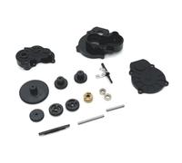 MGHGFYTAS RC Car Accessories Compatible With FMS For FCX24 1/24 RC Car Upgrade Modification Parts Accessories Metal Transmission Gearbox Set(Black)