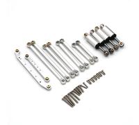 MGHGFYTAS RC Car Accessories Compatible With FMS For Fire For Horse For Thunder 1/18 RC Car Upgrade Modification Parts Accessories Shock Absorber Trolley Set(Silver)