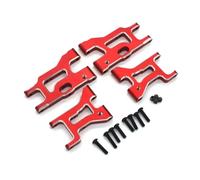 MGHGFYTAS RC Car Accessories Compatible With HNR H9804 For Fox 1/10 Remote Control Car Accessories Parts Metal Front And Rear Lower Control Arm(Red)