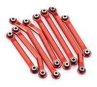 MGHGFYTAS RC Car Accessories Compatible With HPI 1/18 RC Car Upgrade Modification Replacement Accessories Spare Parts Linkage Link Rod Set(Red)