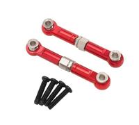 MGHGFYTAS RC Car Accessories Compatible With MJX 14211 1/14 Remote Control Car Modification Replacement Parts Metal Front Steering Group Fixing Pull Rod(Red)