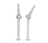 MGHGFYTAS RC Car Accessories Compatible With MJX 16207 16208 16209 16210 14209 14210 V2 1/16 RC Car Truck Upgrade Accessories Metal CVD Drive Shaft Driveshaft(Silver,2pcs)