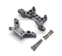 MGHGFYTAS RC Car Accessories Compatible With MJX For Hyper Go 16207 16208 16209 16210 H16 H16BM 1/14 Rc Car Parts Front And Rear Metal Shock Mount(Grey)