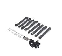 MGHGFYTAS RC Car Accessories Compatible With MN D90 D91 D96 D99 D99S MN90 1/12 RC Car Upgrade Parts 8pcs Metal For Chassis Pull Rods Fixed Link Suspension Tie Rod(Black)