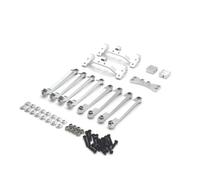MGHGFYTAS RC Car Accessories Compatible With MN D90 D91 D96 For MN98 99S 1/12 RC Car Upgrade Accessories Parts 1Pc Metal Linkage Holder(Silver)