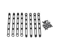 MGHGFYTAS RC Car Accessories Compatible With MN168 LC79 For MN78 1/12 RC Car Upgrade Accessories Parts 8Pcs Metal For Chassis Fixing Rod Frame Fixing Linkage(Black)