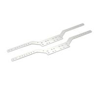 MGHGFYTAS RC Car Accessories Compatible With MN78 For MN168 1/12 RC Car Upgrade Modification Parts Accessories 2pcs Metal Beam Girder Side Frame(Silver)