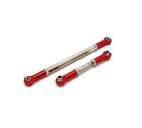 MGHGFYTAS RC Car Accessories Compatible With MN78 For MN82 For MN168 1/12 RC Car Upgrade Modification Parts Accessories Metal Steering Rod Link Rod Tie Rod(Red)