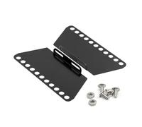 MGHGFYTAS RC Car Accessories Compatible With MN99S For MN98 For MN78 1/12 RC Crawler Car Upgrade Parts Accessories Metal Sliders Side Pedal(Black)